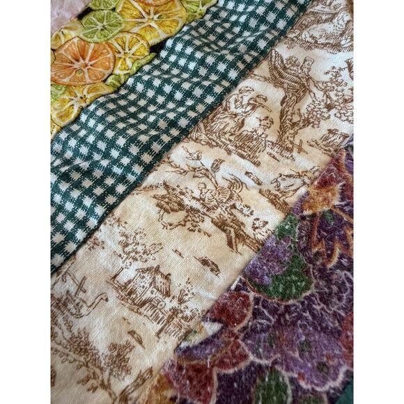 Handmade Hand Stitched Patchwork Lap Throw Baby Blanket - Picture 3 of 11